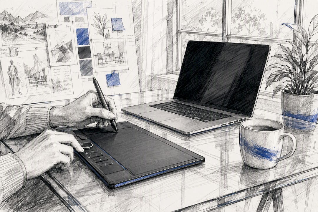 Hands applying PDF page numbers locally off screen