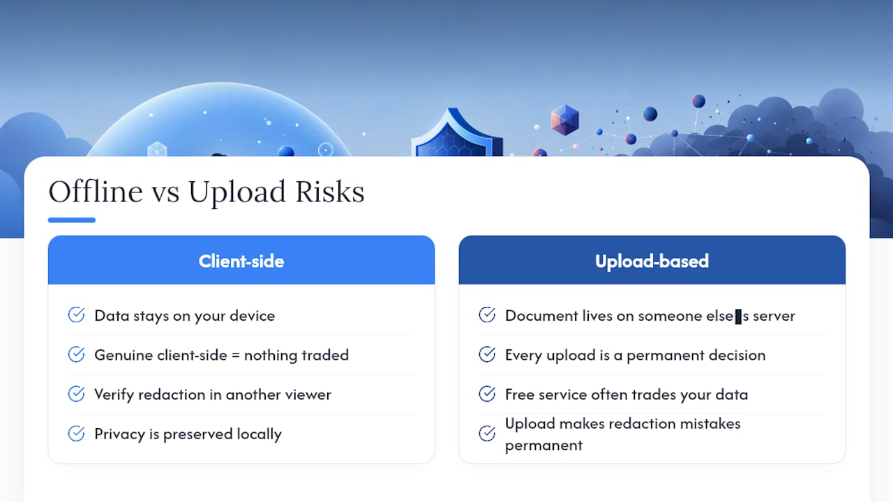 The Real Cost of "Free" PDF Tools — overview diagram