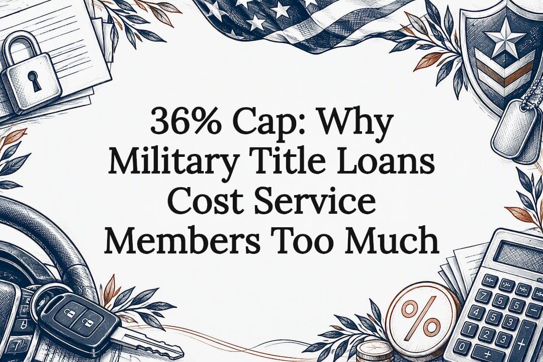 Military title loan article title card