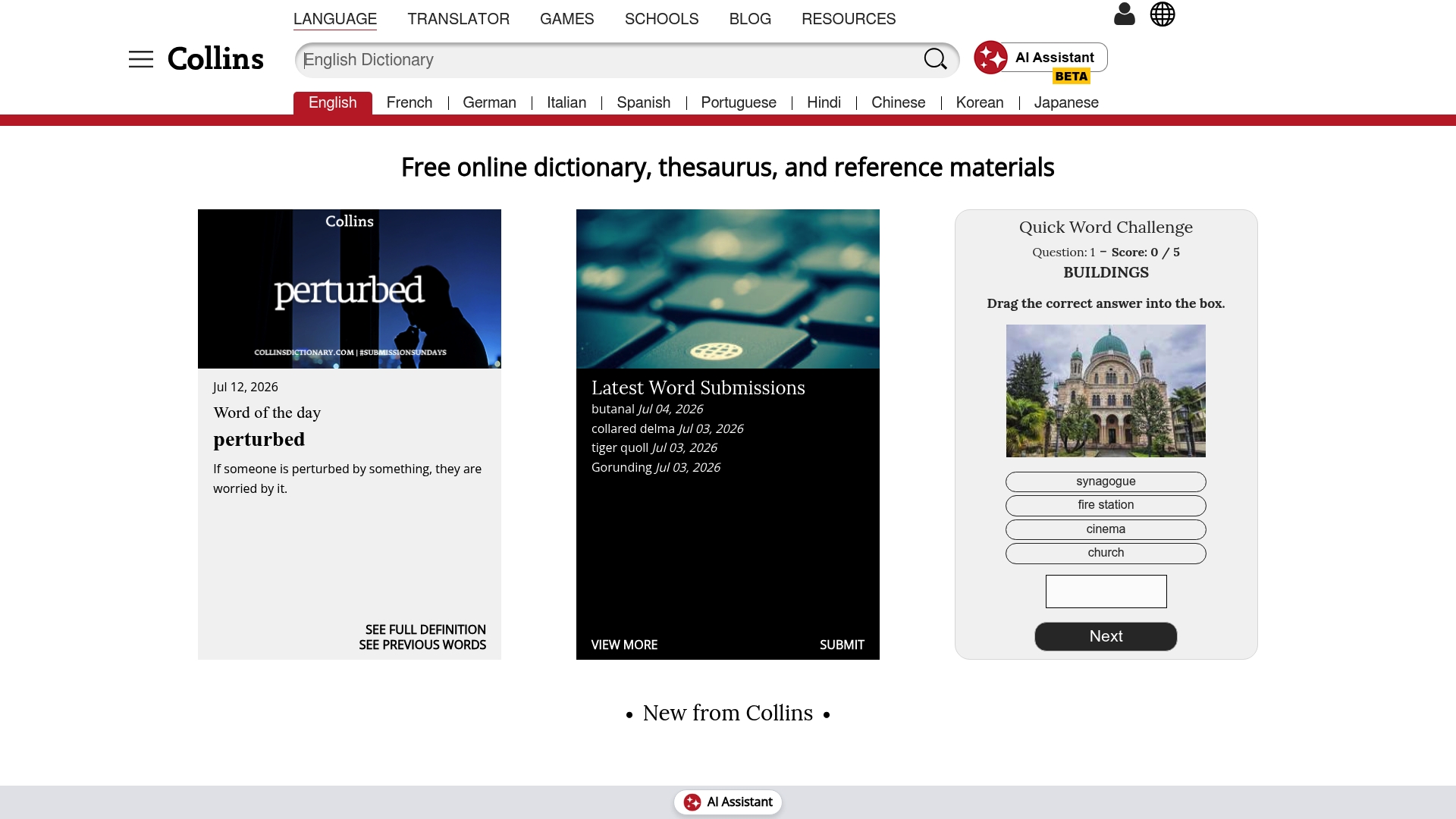https://collinsdictionary.com