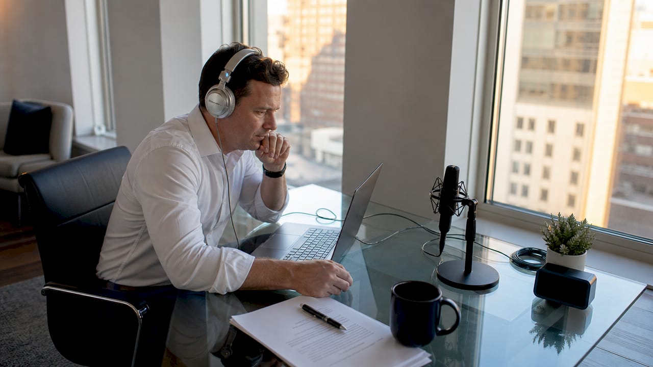 Casting director listening to voiceover auditions