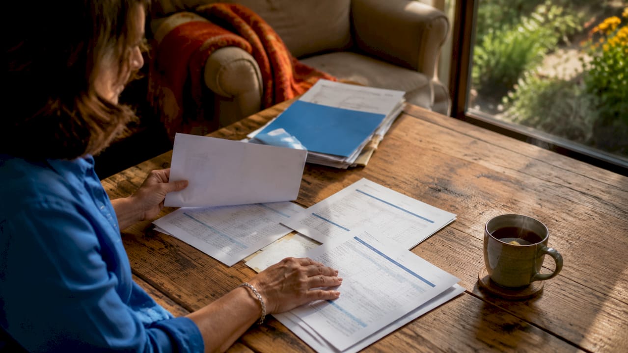 Hands organizing spinal injury life care plan documents