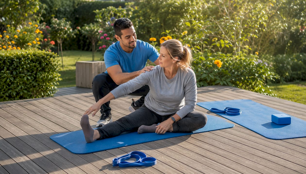 Workplace injury timeline: what to expect in 2026 4 Physiotherapist assisting patient recovery exercise