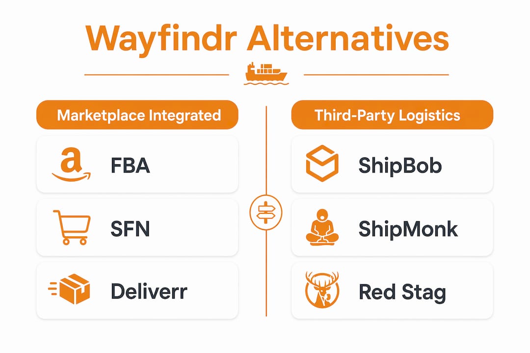 Comparison infographic of Wayfindr.io e-commerce alternatives