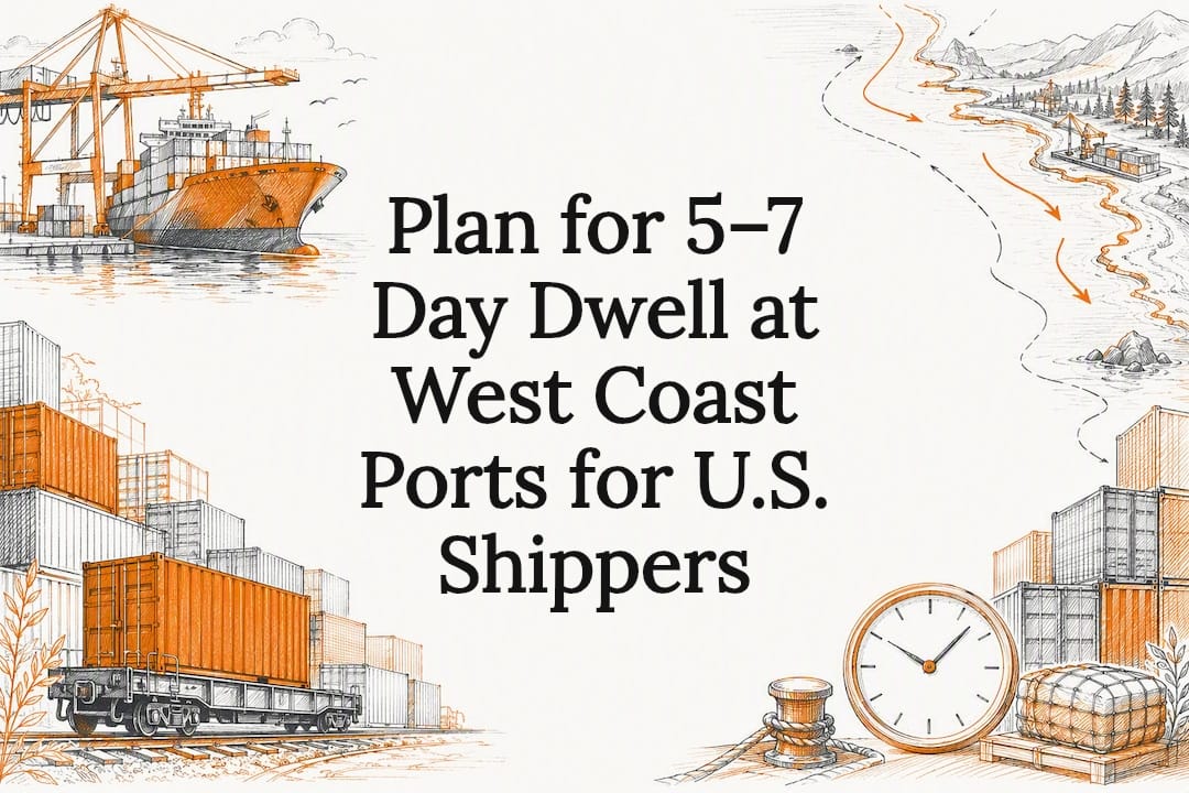 Decorative West Coast port congestion title card