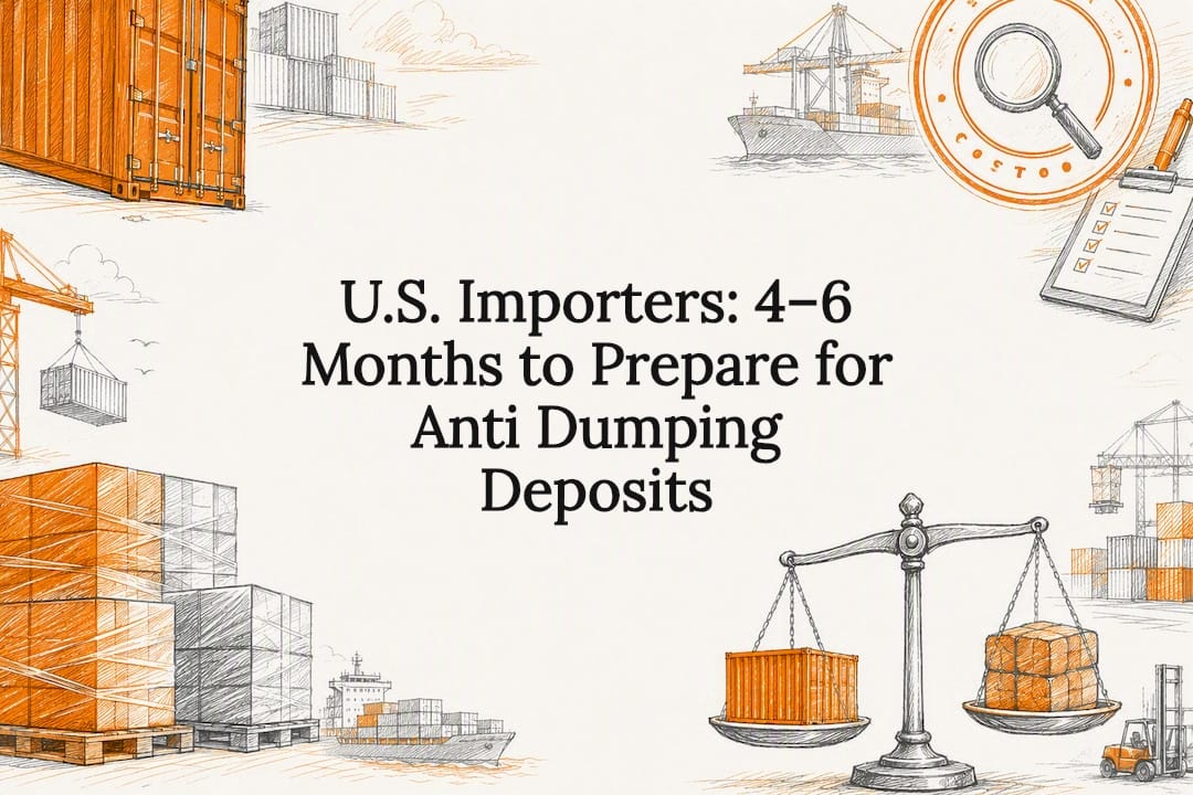 Decorative anti-dumping duties title card