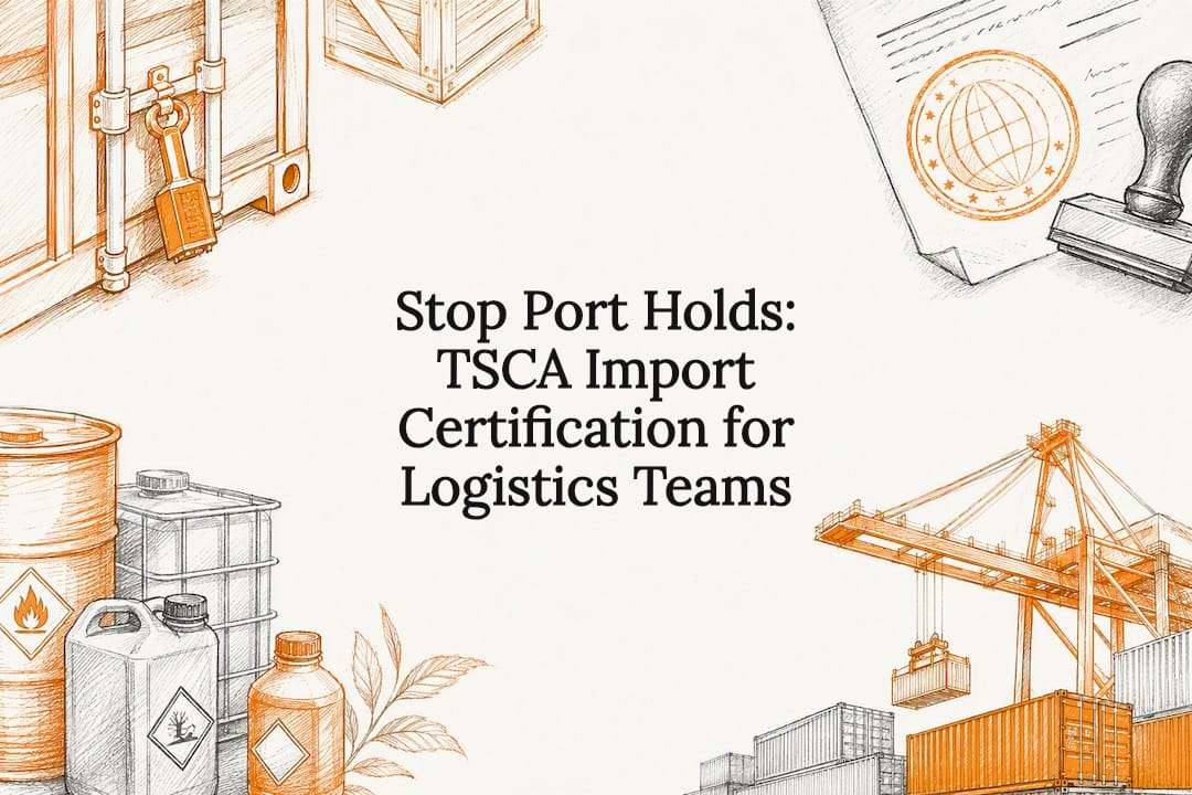 TSCA import certification title card