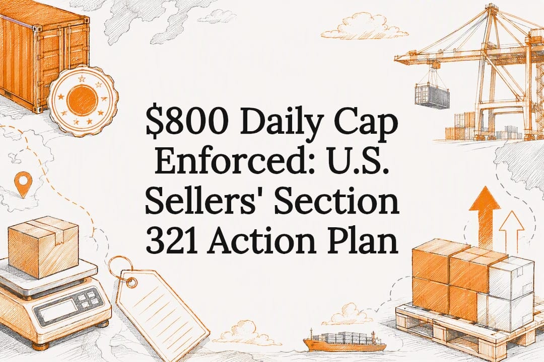 Section 321 shipping title card