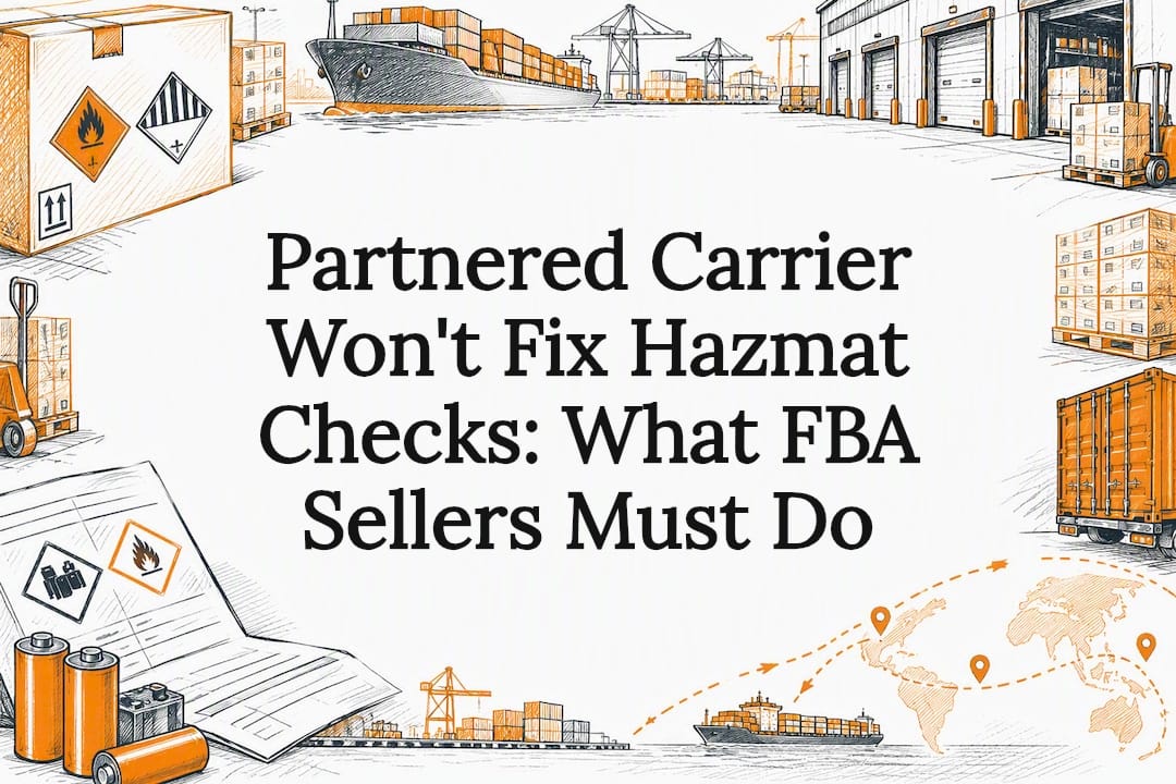 Hazmat shipping title card illustration