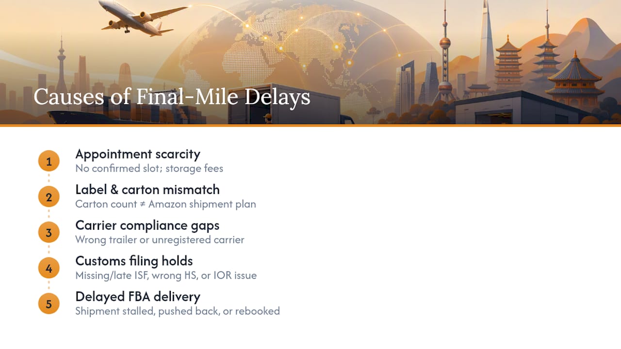 Four common FBA delivery delay causes