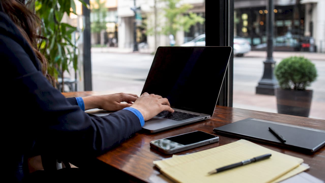 Legal assistant typing audit trail information