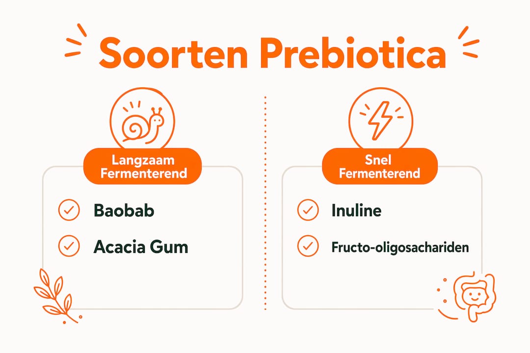Infographic: een handig overzicht van verschillende soorten prebiotica in hondenvoeding