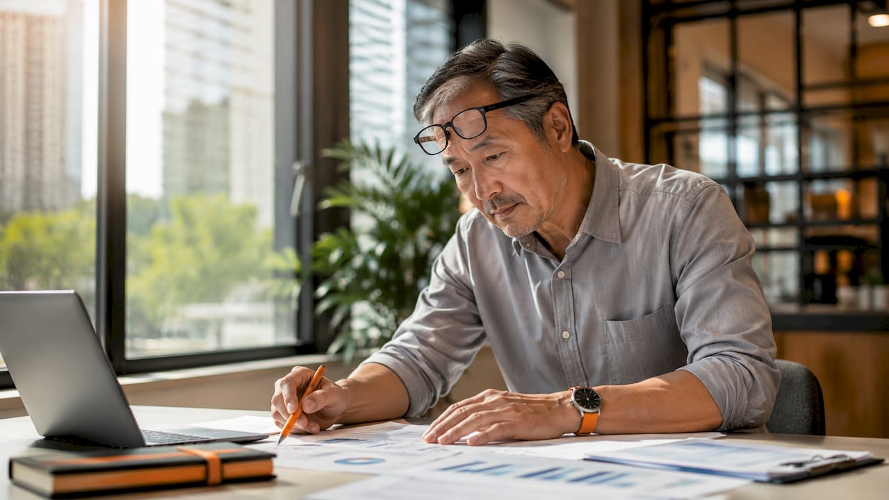 CFO analyzing coaching ROI financial data