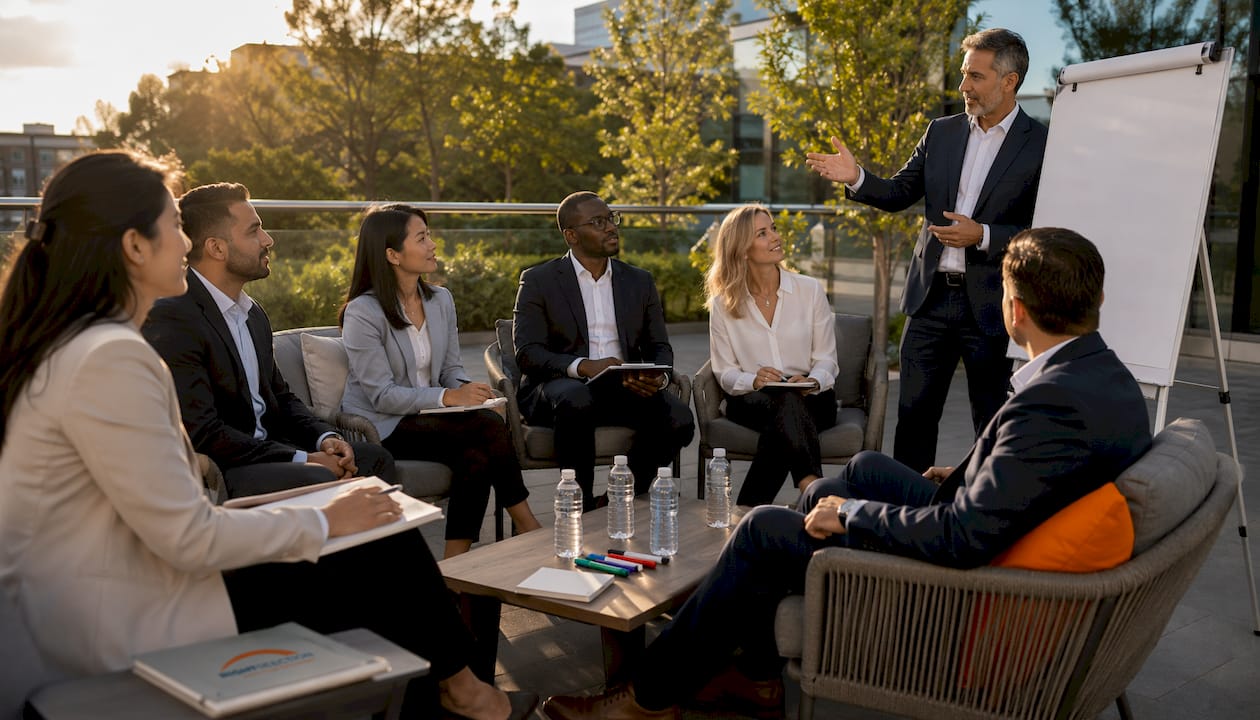 Executive group leadership coaching workshop