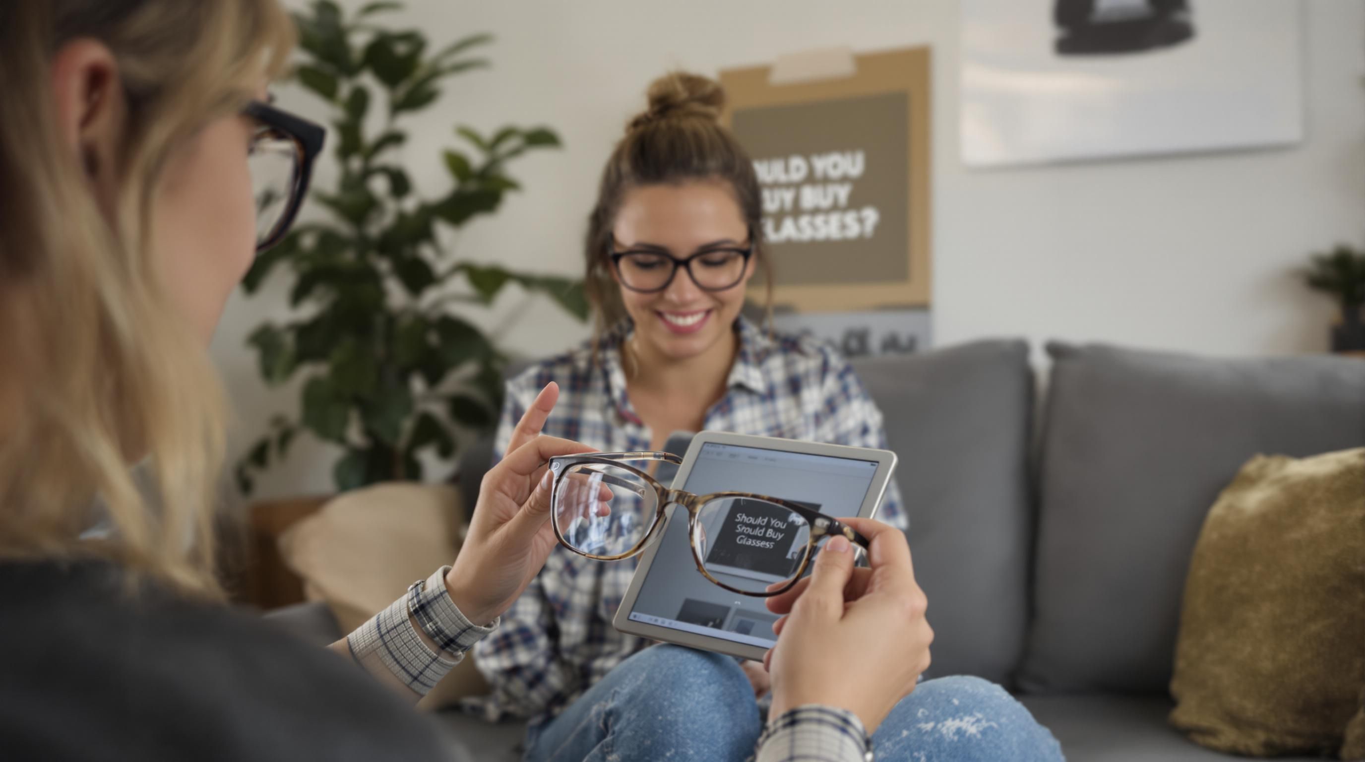 glasses online shopping decision