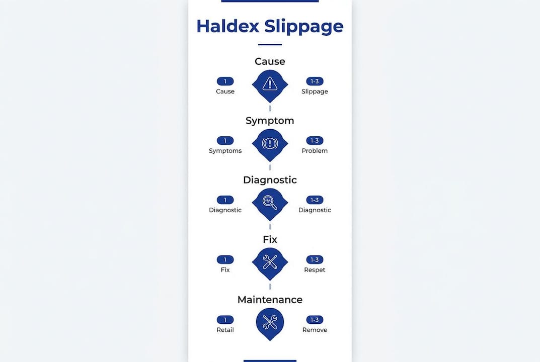 Infographic outlining Haldex slippage causes and solutions