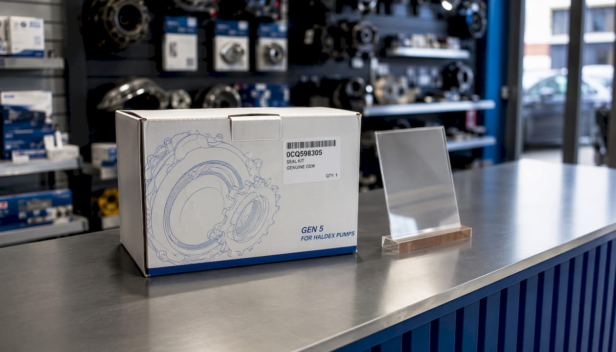 OEM seal kit boxed in UK auto supply store