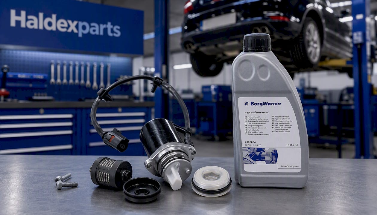 BorgWarner Haldex AWD Pump, Filter & Oil Kit – 2nd Gen (0AV598549A, 02D598574, 2000884) for Audi, VW, Skoda, SEAT