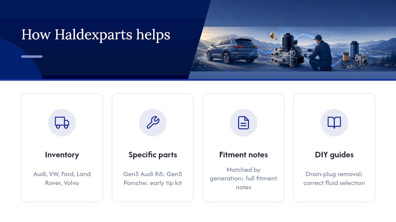How does Haldexparts support this repair? — overview diagram