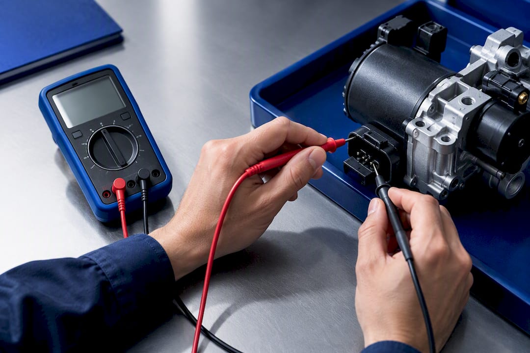 Testing Haldex pump with multimeter probes