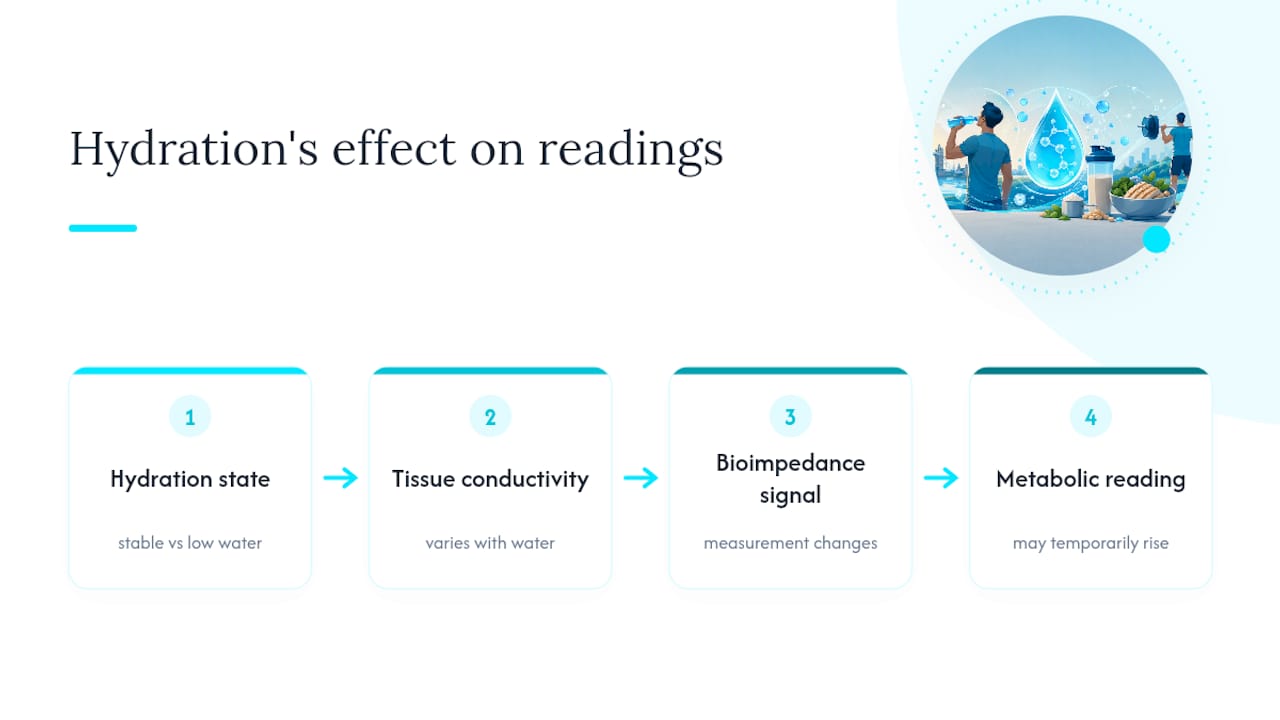 How hydration can affect bioimpedance readings