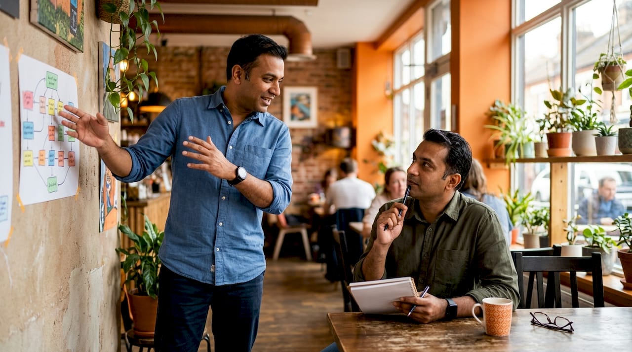 Hiring team discussing IT job order workflow