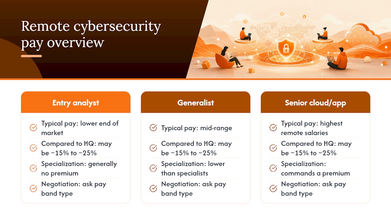 How Much Do Remote Cybersecurity Jobs Pay? — overview diagram
