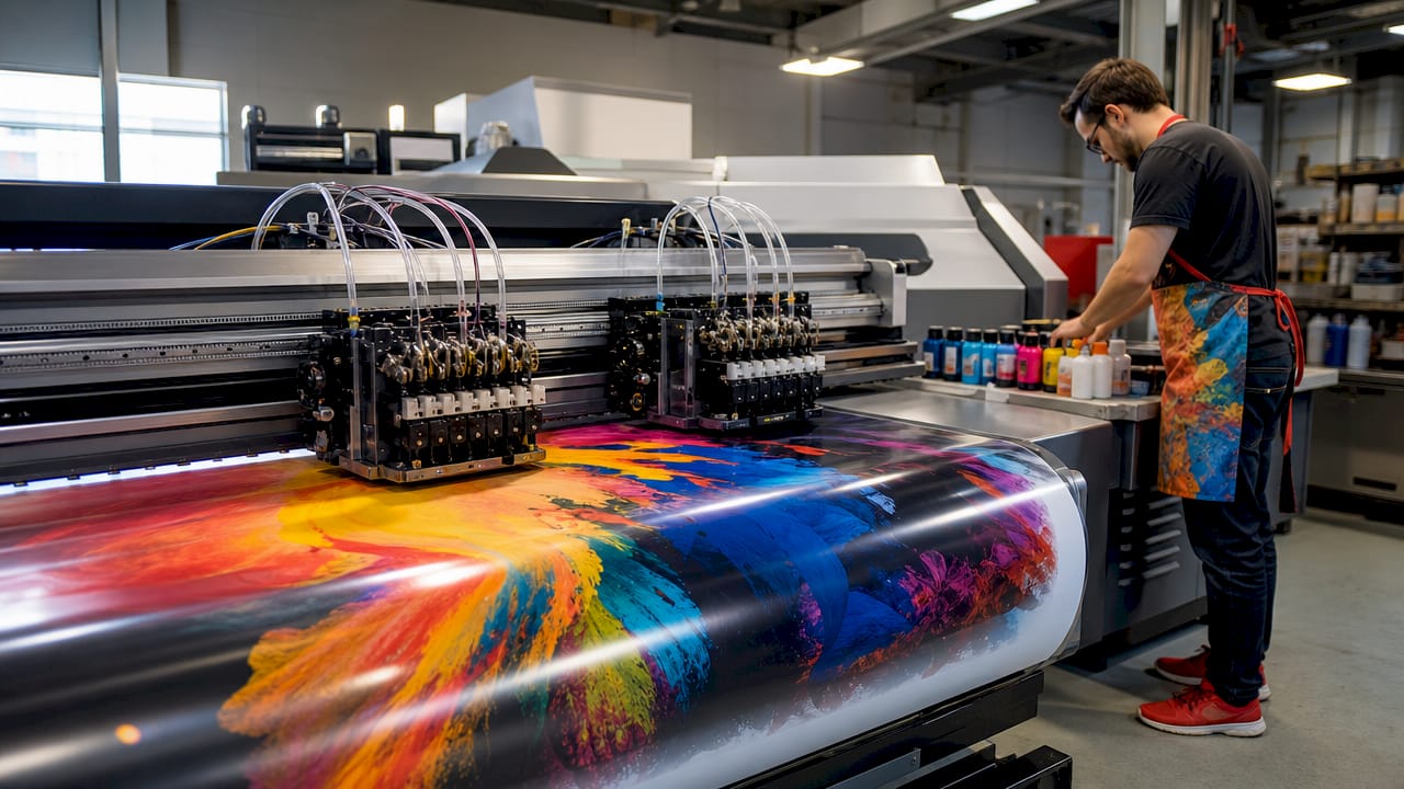 Inkjet printer printheads close-up comparison