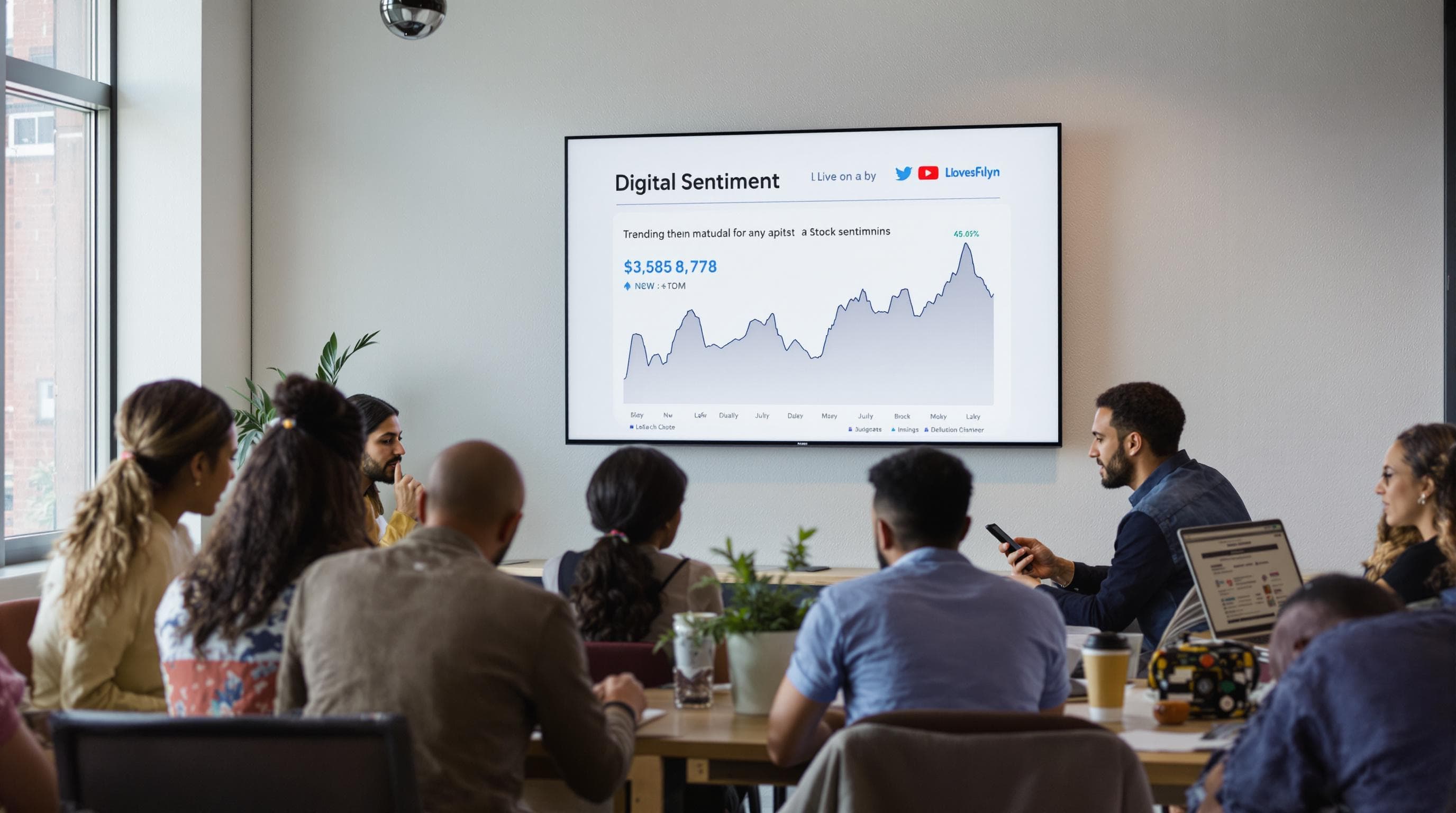 Investors in coworking space review real-time digital sentiment data