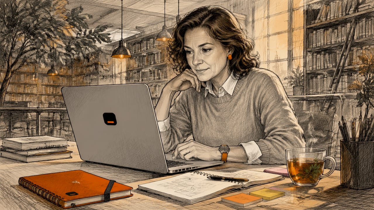 Female analyst working on unified data platform