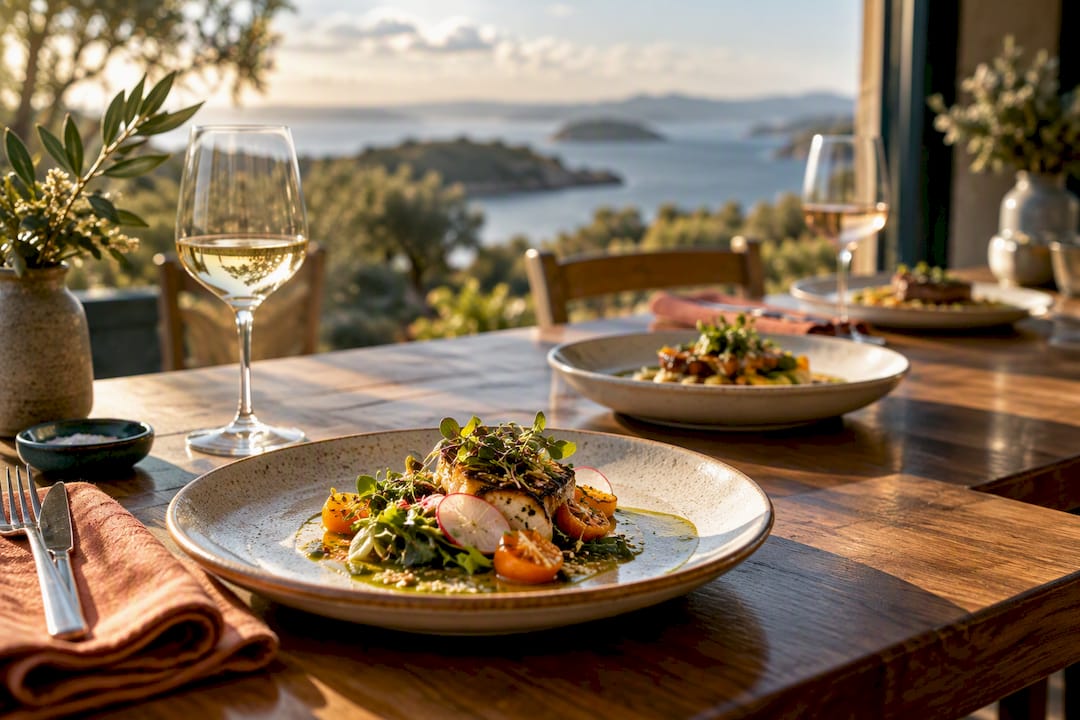 Gluten-free tasting course at winery