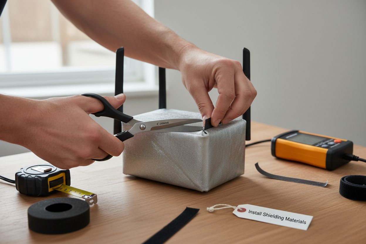 wifi router shielding install