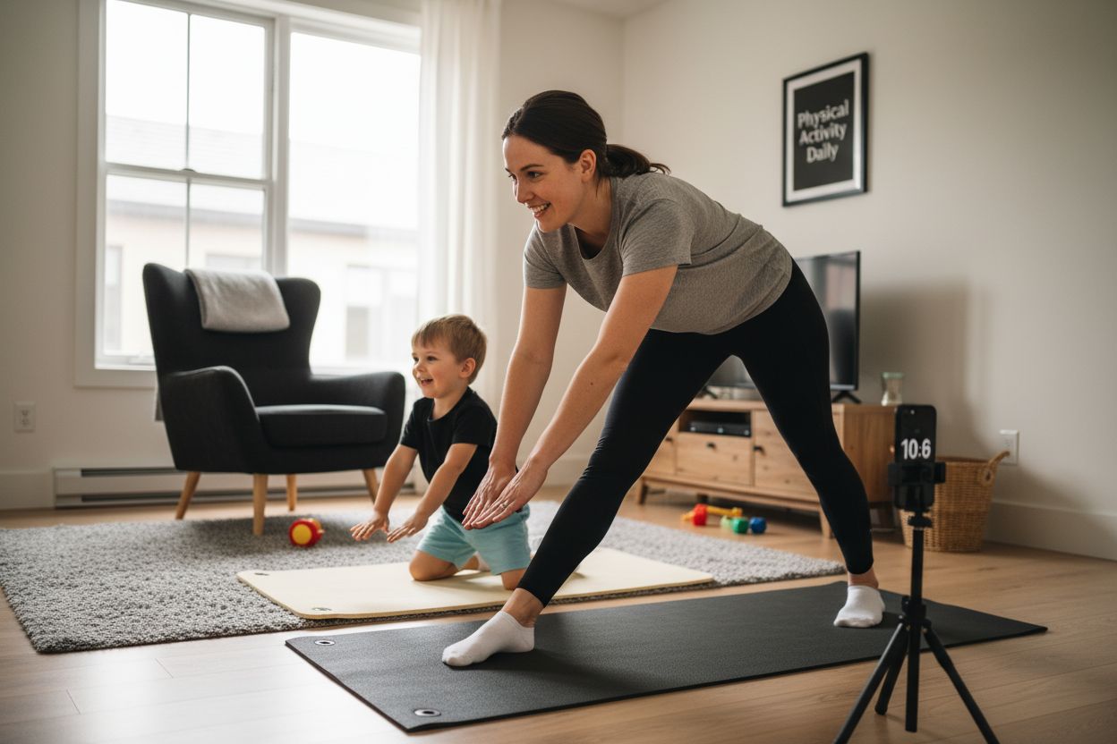 parent child exercise stress