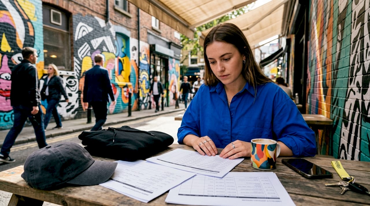 Brand manager reviewing merchandise drop schedule