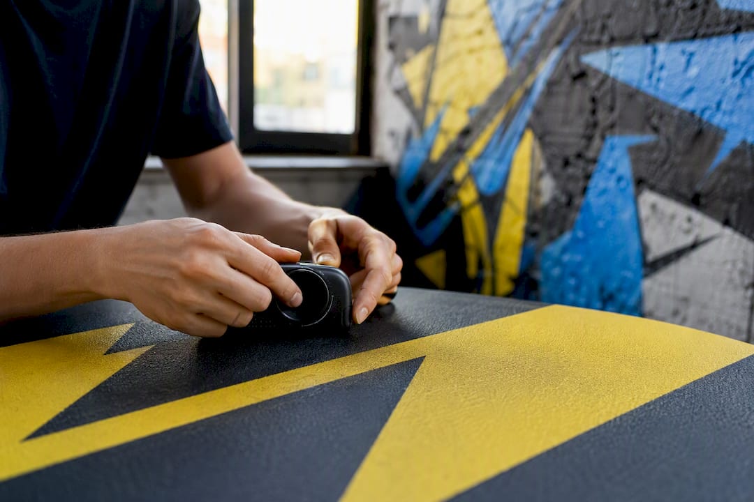 Hands performing product demo action