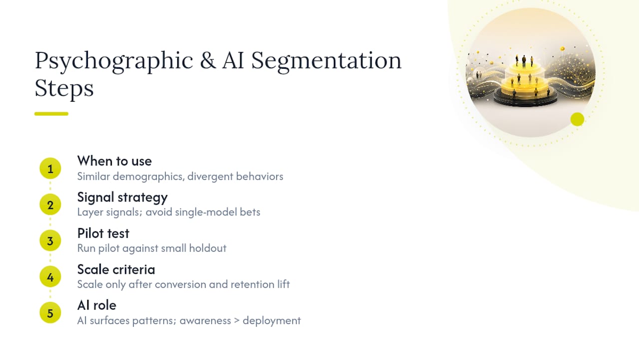 When Psychographic and AI-Driven Segmentation Are Worth the Investment — overview diagram