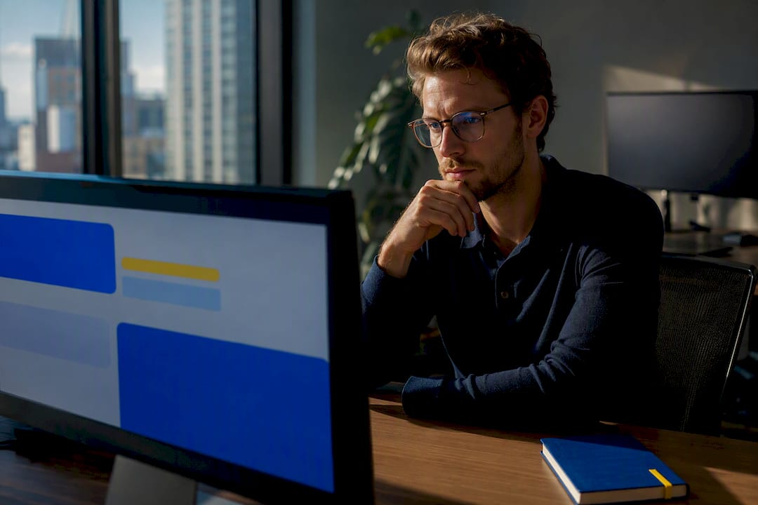 Strategist reviewing AI citation source passages