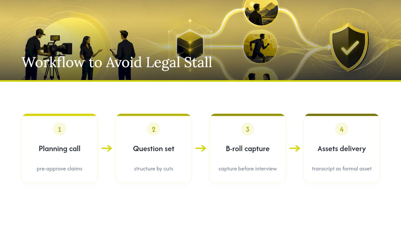 Case study video production workflow