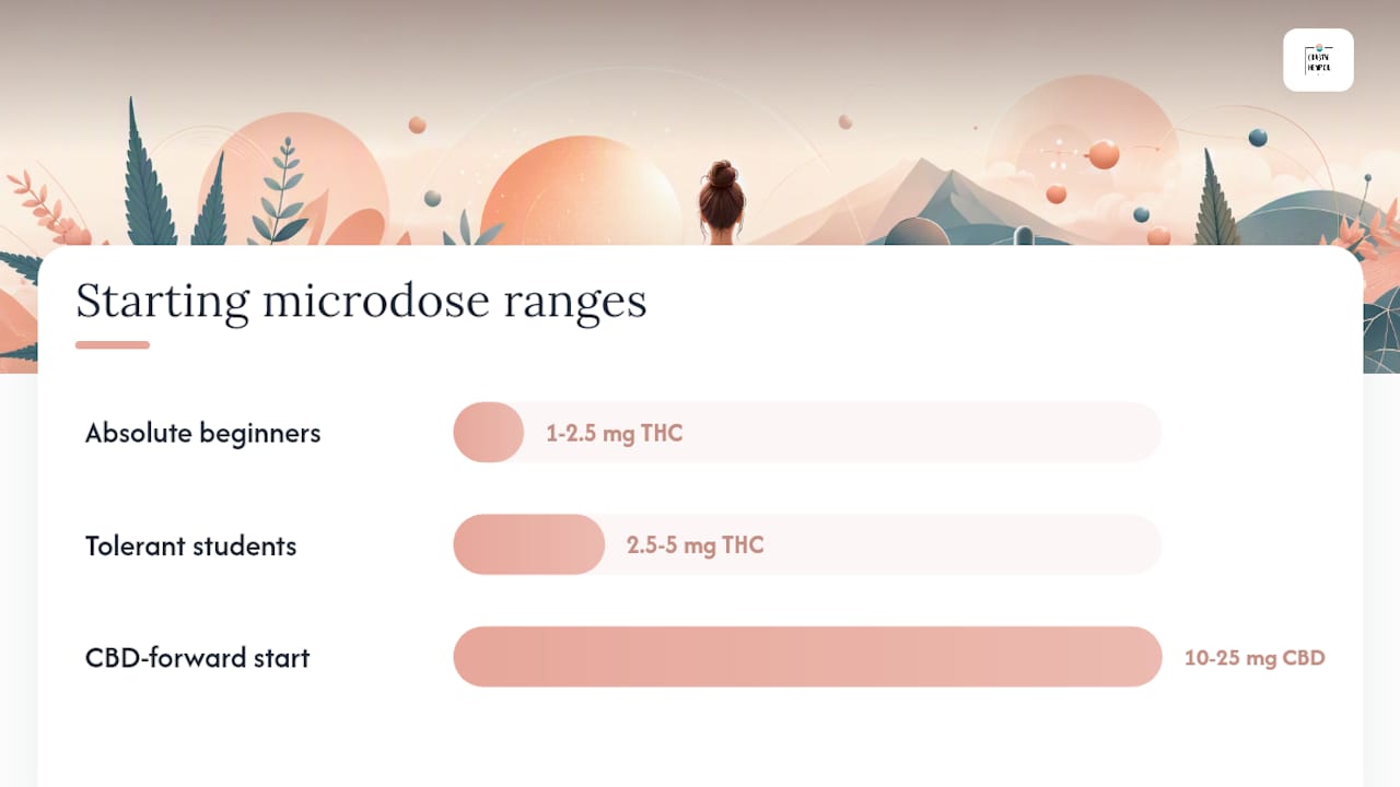 How do you microdose an edible for a study session? — overview diagram