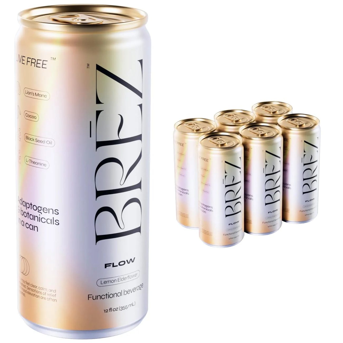 Brez Flow Lions Mane Mushroom Beverage