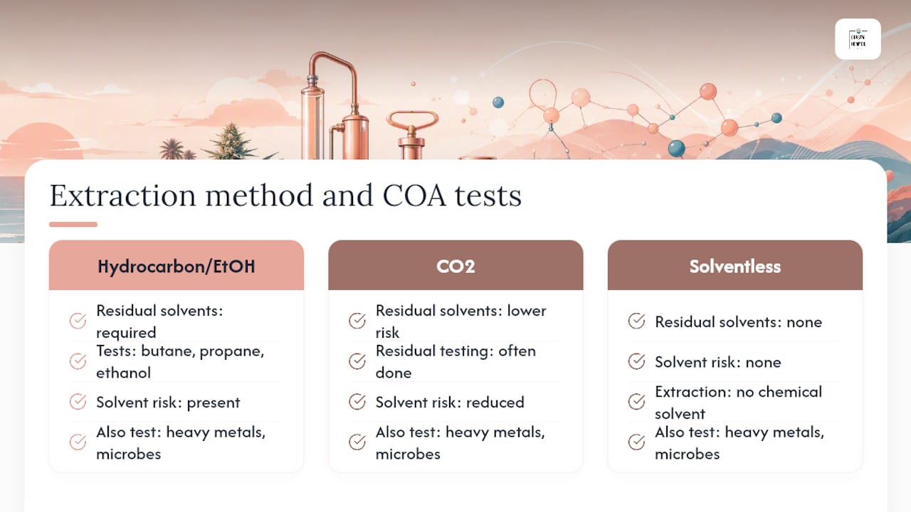 Understanding extraction method on the COA — overview diagram