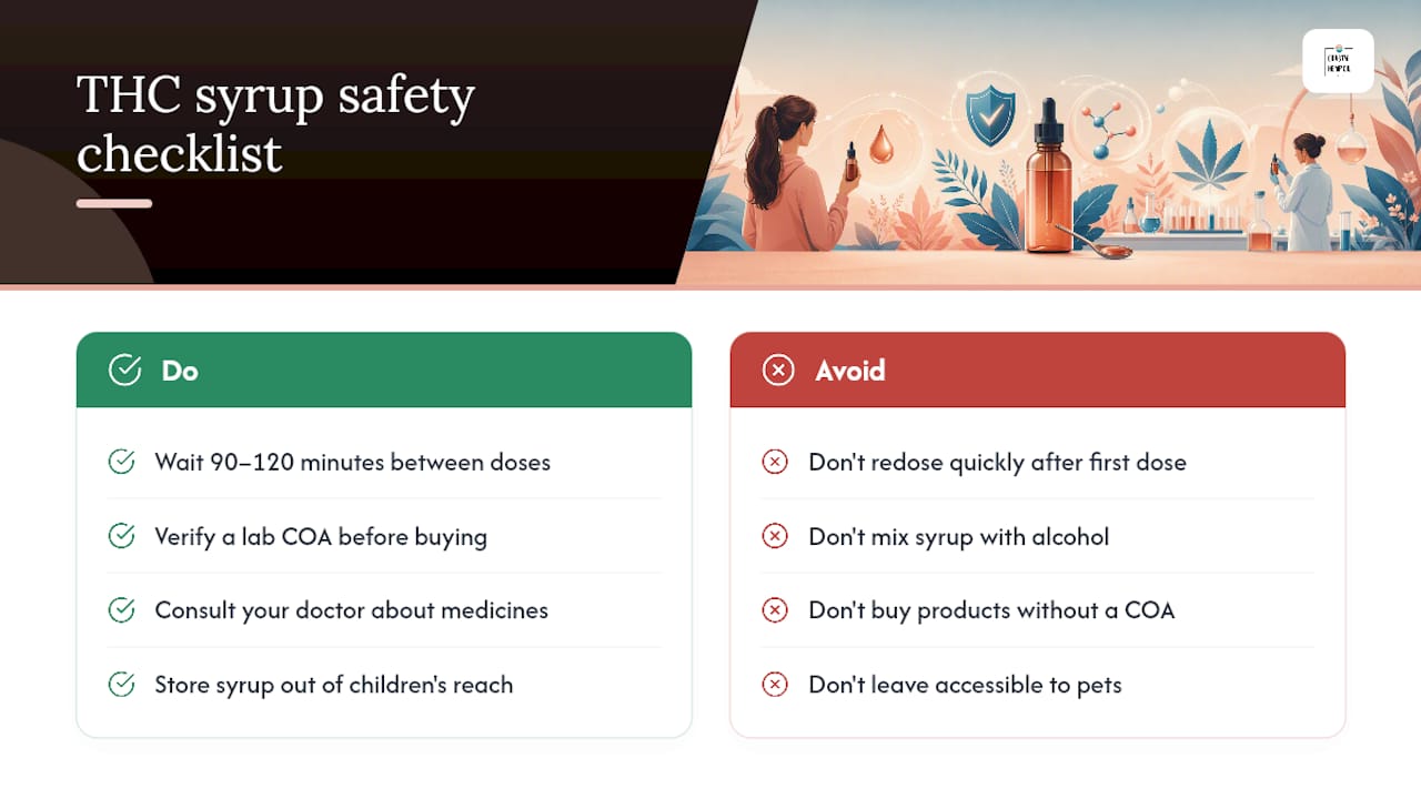 What Safety Risks Come With THC Syrup? — overview diagram
