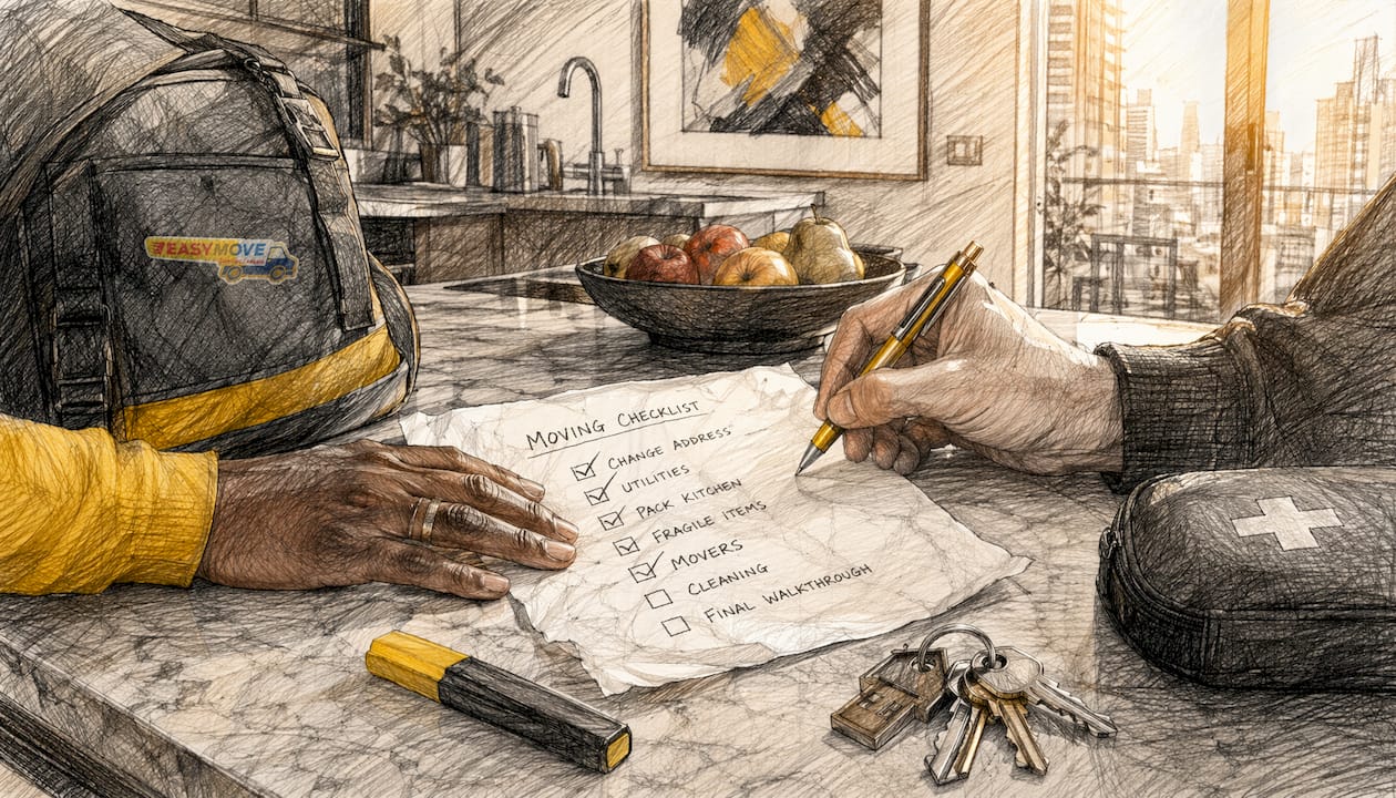 How to find last-minute moving help in Australia 3 Hands organizing last-minute moving checklist essentials