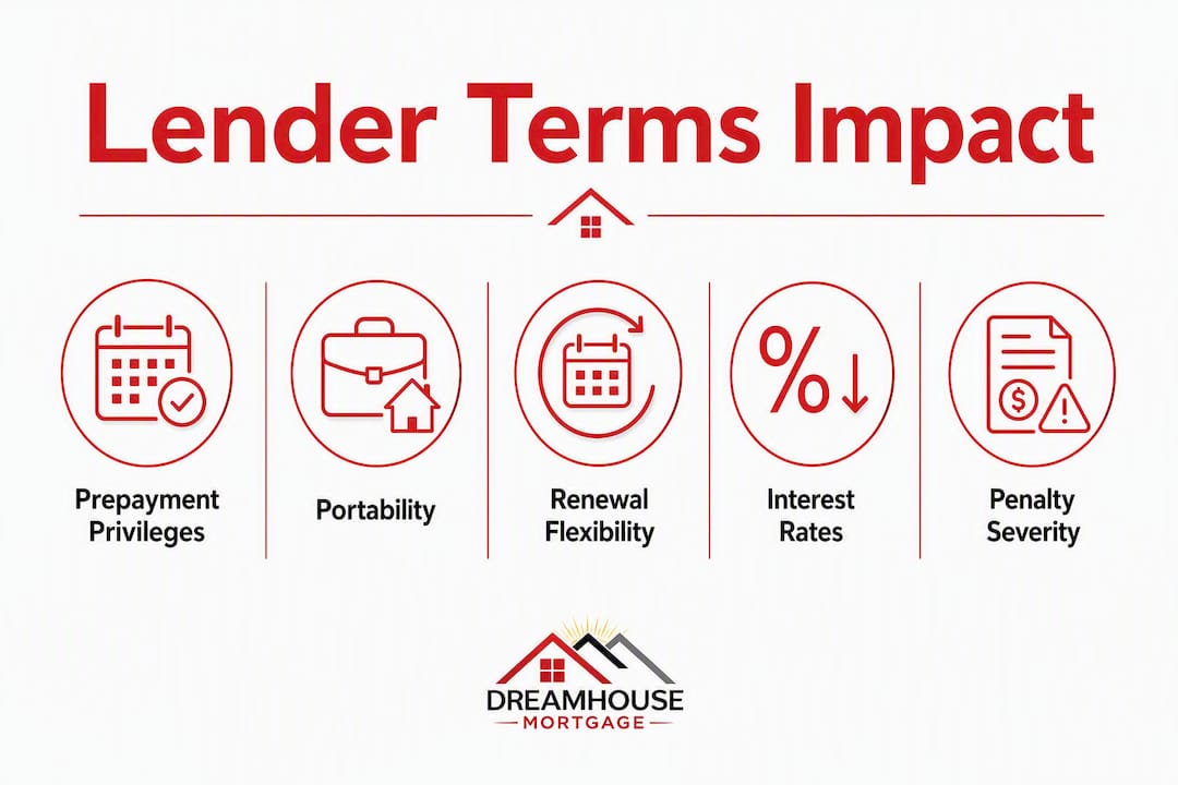 Infographic showing lender terms affecting investment returns