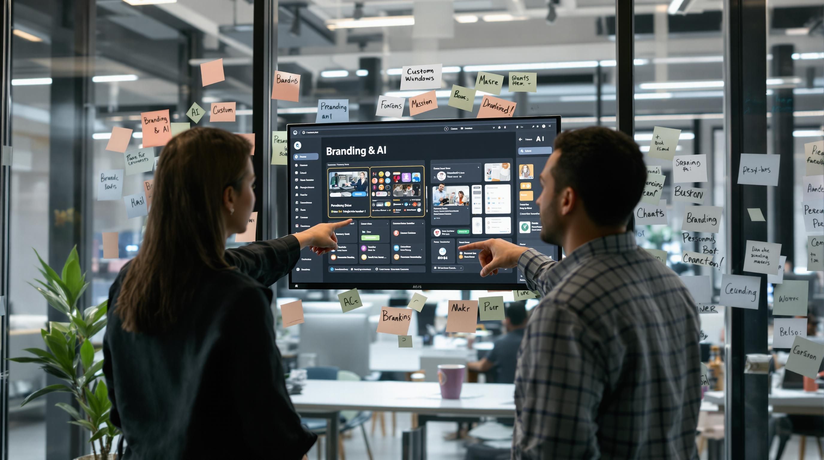 branding AI web development office