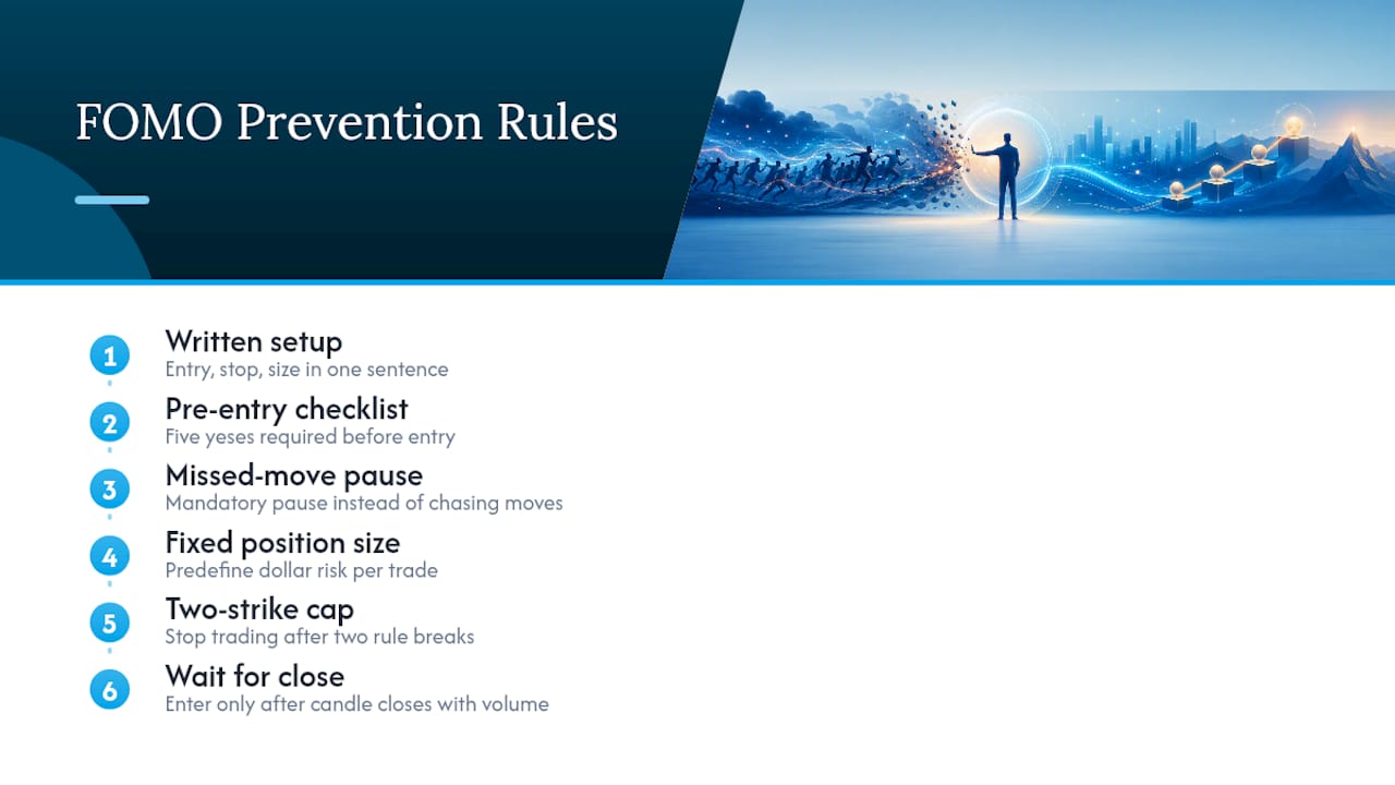 Six rules for preventing FOMO trading losses