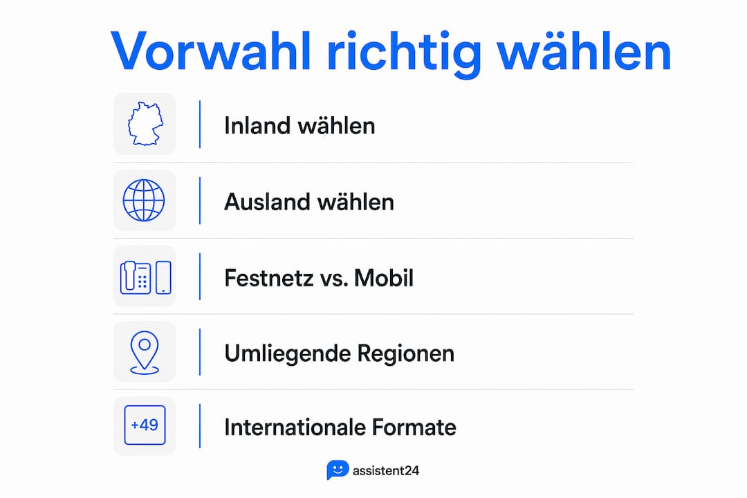 Übersicht: So wählen Sie die richtige Vorwahl in Wien