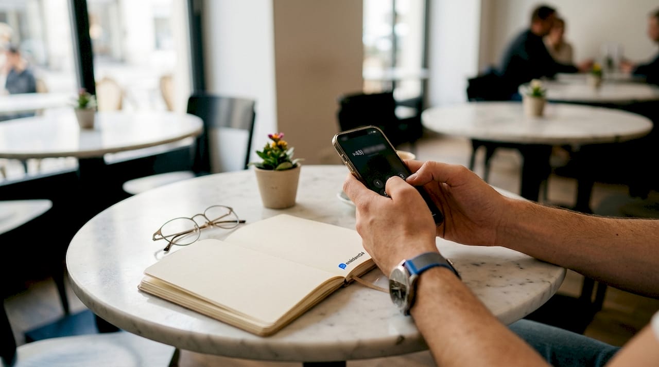 Geben Sie die internationale Telefonnummer mit der Vorwahl +43 ein.