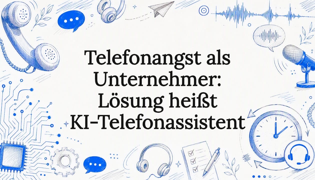 Telefonangst als Unternehmer: Lösung heißt KI-Telefonassistent