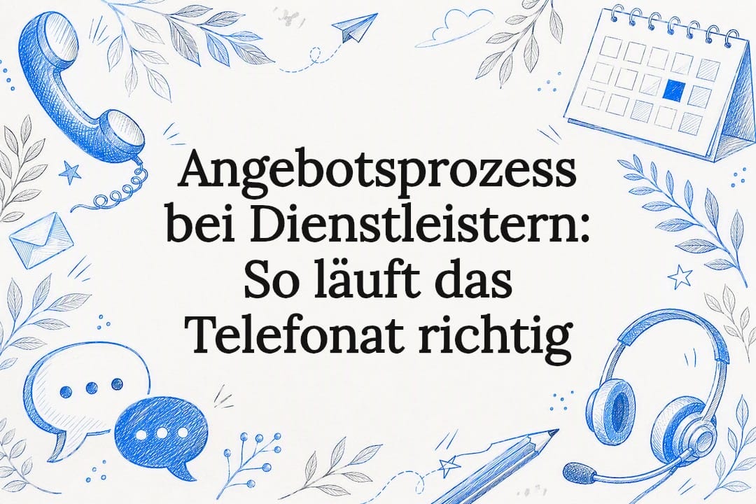 Angebotsprozess bei Dienstleistern: So läuft das Telefonat richtig